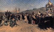 Ilya Repin A Religious Procession in kursk province oil painting on canvas